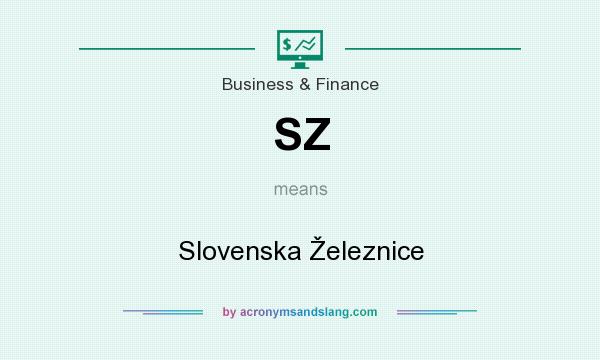 What does SZ mean? It stands for Slovenska Železnice