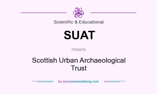 What does SUAT mean? It stands for Scottish Urban Archaeological Trust