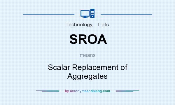 What does SROA mean? It stands for Scalar Replacement of Aggregates