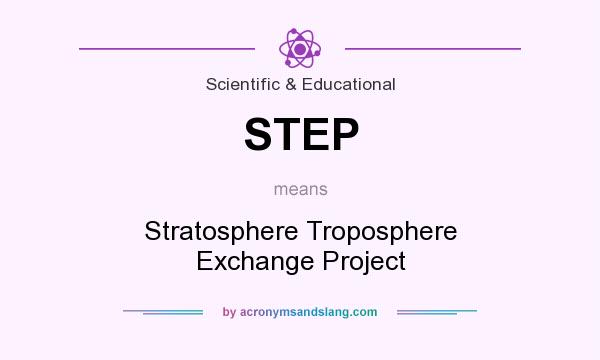 What does STEP mean? It stands for Stratosphere Troposphere Exchange Project