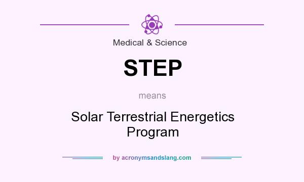 What does STEP mean? It stands for Solar Terrestrial Energetics Program
