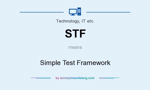 What does STF mean? It stands for Simple Test Framework