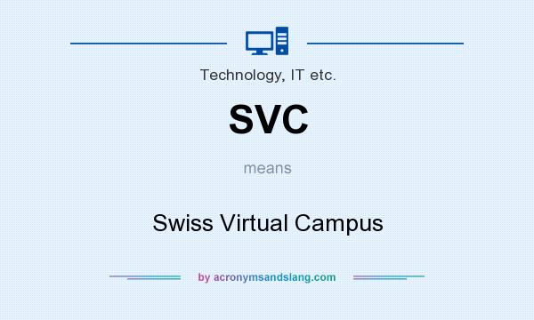 What does SVC mean? It stands for Swiss Virtual Campus