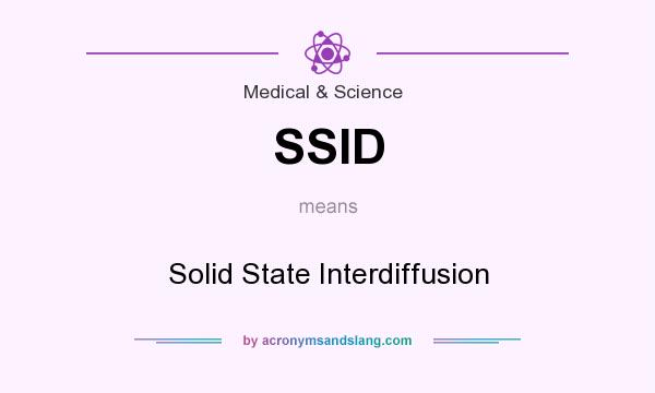 What does SSID mean? It stands for Solid State Interdiffusion