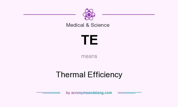 What does TE mean? It stands for Thermal Efficiency