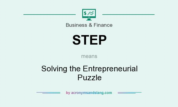 What does STEP mean? It stands for Solving the Entrepreneurial Puzzle