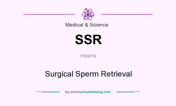 What does SSR mean? It stands for Surgical Sperm Retrieval