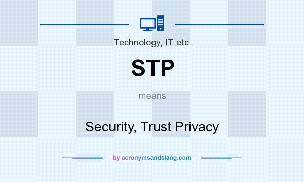 What does STP mean? It stands for Security, Trust Privacy
