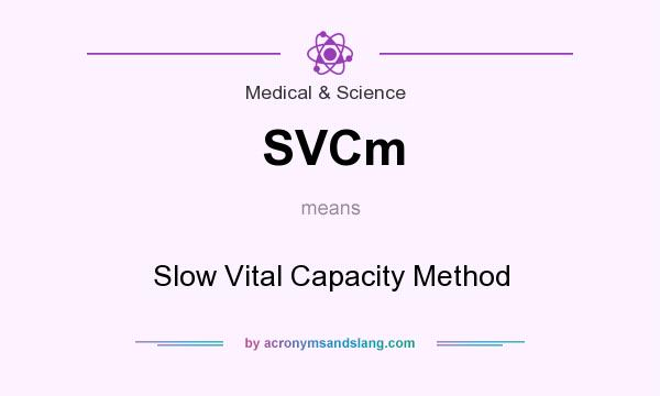 What does SVCm mean? It stands for Slow Vital Capacity Method