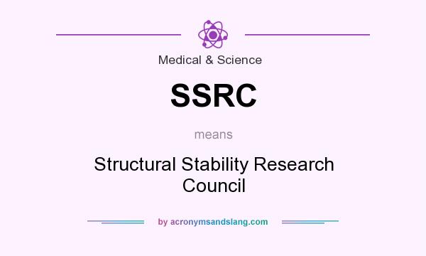 What does SSRC mean? It stands for Structural Stability Research Council
