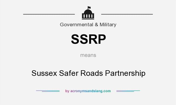 What does SSRP mean? It stands for Sussex Safer Roads Partnership