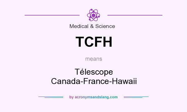 What does TCFH mean? It stands for Télescope Canada-France-Hawaii