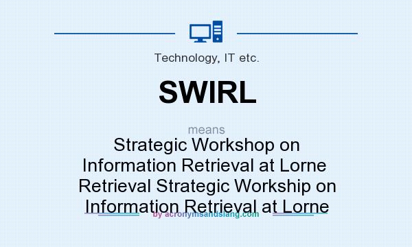 What does SWIRL mean? It stands for Strategic Workshop on Information Retrieval at Lorne  Retrieval Strategic Workship on Information Retrieval at Lorne