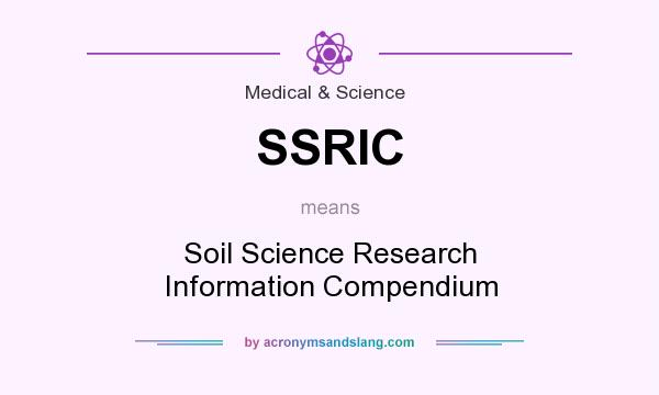What does SSRIC mean? It stands for Soil Science Research Information Compendium