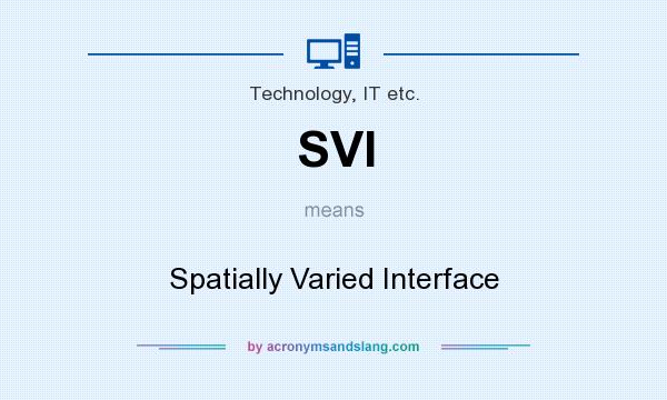 What does SVI mean? It stands for Spatially Varied Interface