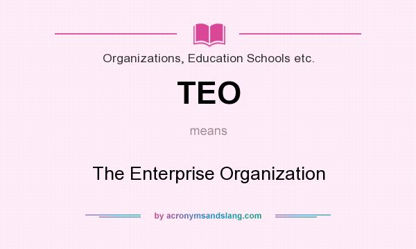 What does TEO mean? It stands for The Enterprise Organization