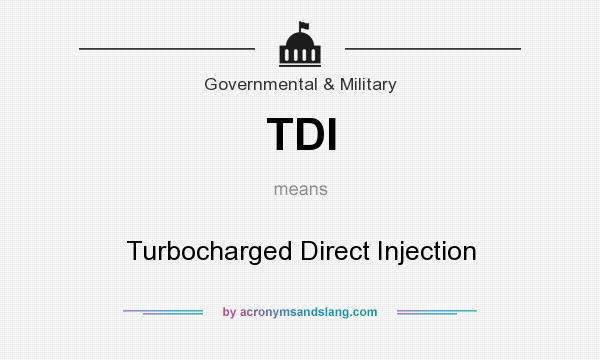 What does TDI mean? It stands for Turbocharged Direct Injection