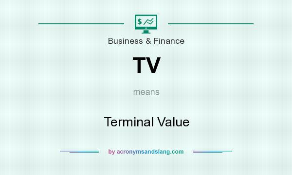 What does TV mean? It stands for Terminal Value