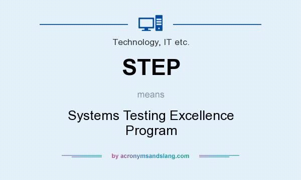 What does STEP mean? It stands for Systems Testing Excellence Program