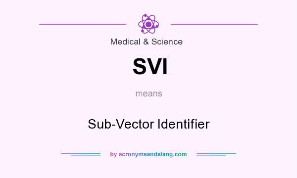 What does SVI mean? It stands for Sub-Vector Identifier