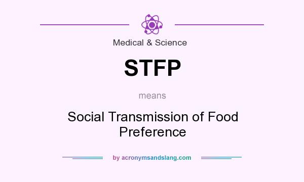 What does STFP mean? It stands for Social Transmission of Food Preference