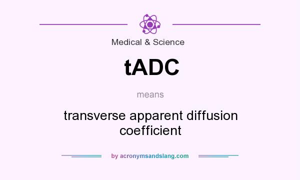 What does tADC mean? It stands for transverse apparent diffusion coefficient