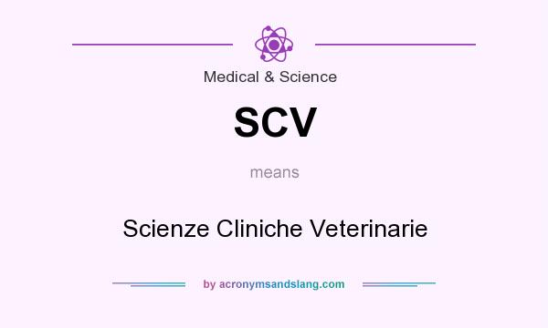 What does SCV mean? It stands for Scienze Cliniche Veterinarie