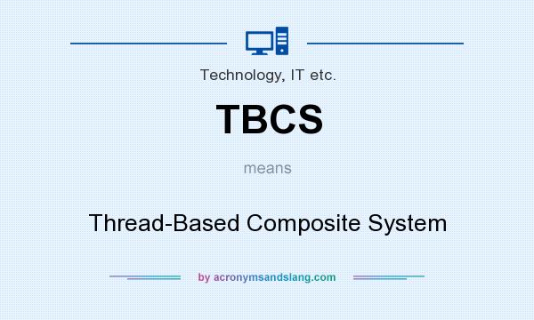 What does TBCS mean? It stands for Thread-Based Composite System
