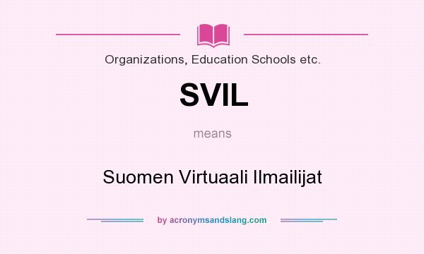 What does SVIL mean? It stands for Suomen Virtuaali Ilmailijat