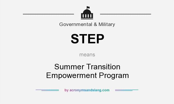 What does STEP mean? It stands for Summer Transition Empowerment Program