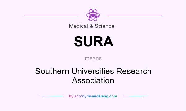 What does SURA mean? It stands for Southern Universities Research Association