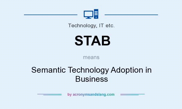 What does STAB mean? It stands for Semantic Technology Adoption in Business