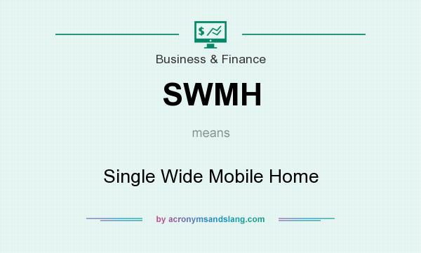 What does SWMH mean? It stands for Single Wide Mobile Home