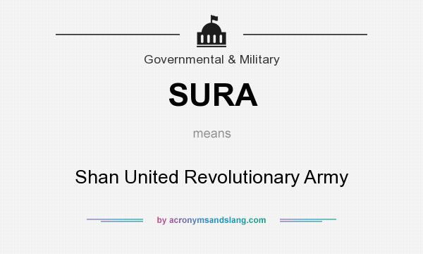 What does SURA mean? It stands for Shan United Revolutionary Army