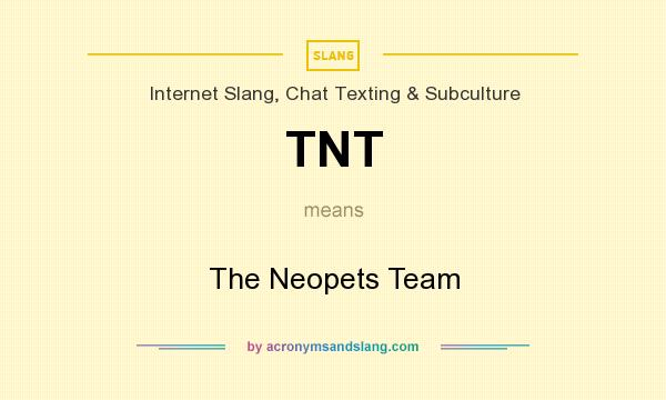 What does TNT mean? It stands for The Neopets Team