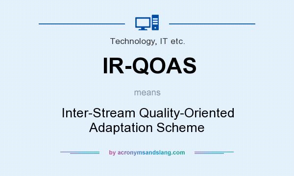 What does IR-QOAS mean? It stands for Inter-Stream Quality-Oriented Adaptation Scheme