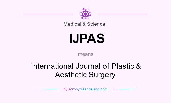 What does IJPAS mean? It stands for International Journal of Plastic & Aesthetic Surgery