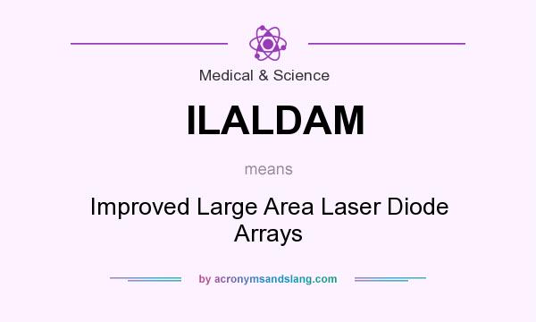 What does ILALDAM mean? It stands for Improved Large Area Laser Diode Arrays