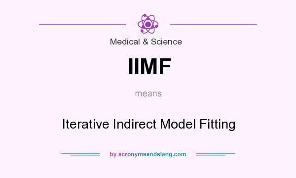 What does IIMF mean? It stands for Iterative Indirect Model Fitting