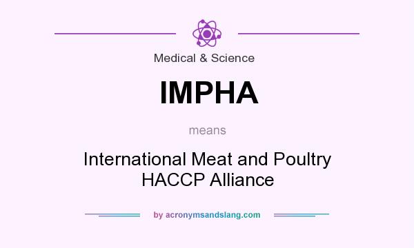 What does IMPHA mean? It stands for International Meat and Poultry HACCP Alliance