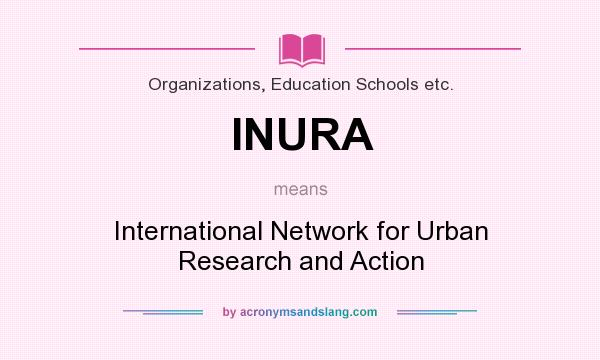 What does INURA mean? It stands for International Network for Urban Research and Action