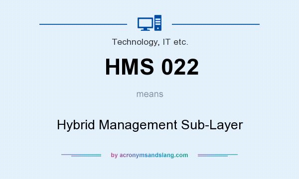 What does HMS 022 mean? It stands for Hybrid Management Sub-Layer