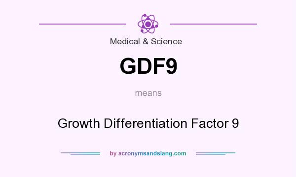 What does GDF9 mean? It stands for Growth Differentiation Factor 9