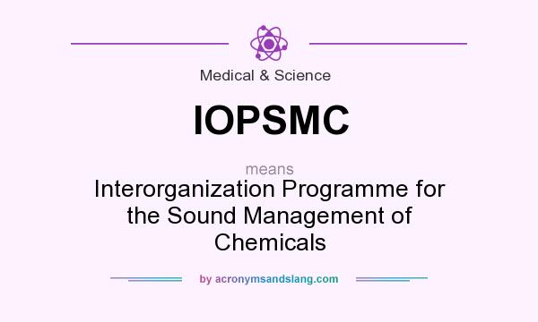 What does IOPSMC mean? It stands for Interorganization Programme for the Sound Management of Chemicals