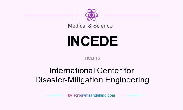 What does INCEDE mean? It stands for International Center for Disaster-Mitigation Engineering