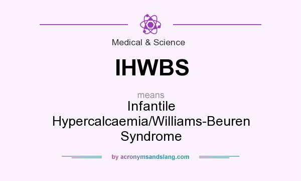 What does IHWBS mean? It stands for Infantile Hypercalcaemia/Williams-Beuren Syndrome