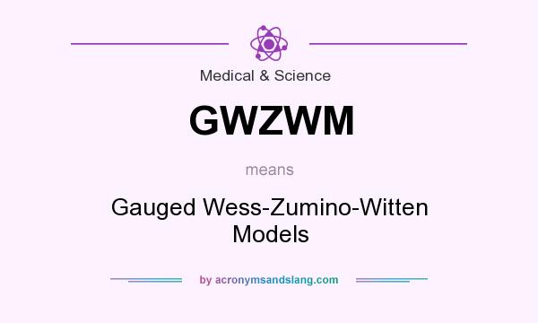 What does GWZWM mean? It stands for Gauged Wess-Zumino-Witten Models