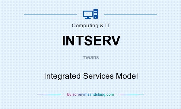 What does INTSERV mean? It stands for Integrated Services Model