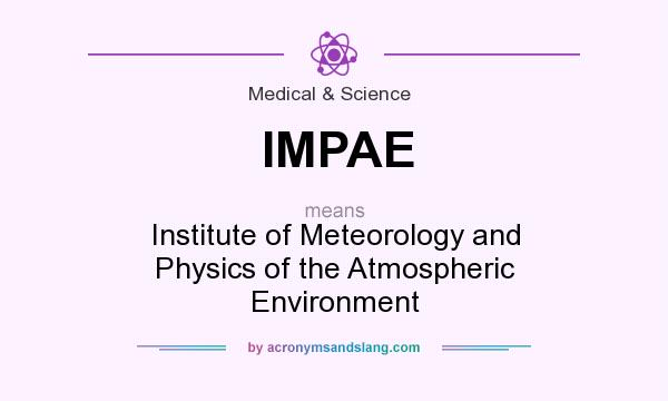 What does IMPAE mean? It stands for Institute of Meteorology and Physics of the Atmospheric Environment