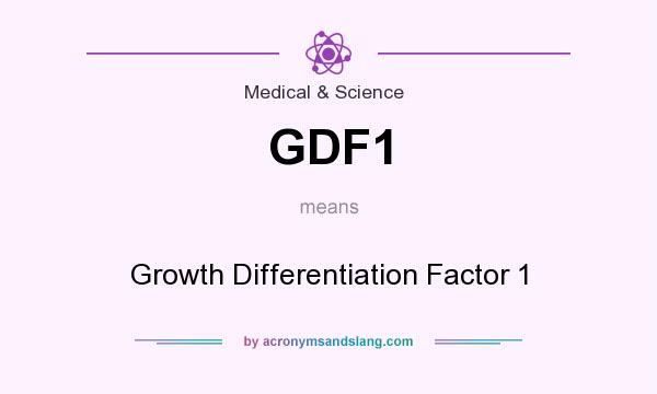What does GDF1 mean? It stands for Growth Differentiation Factor 1